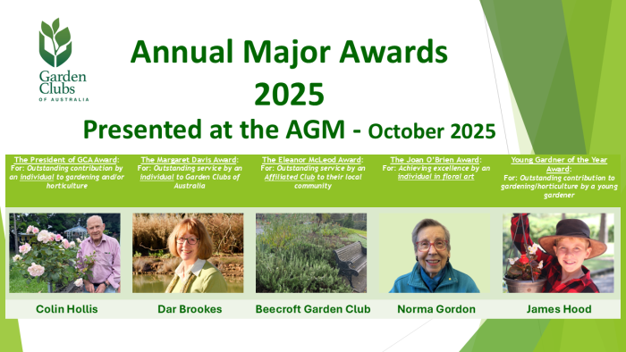 GCA Major Awards Recipients 2025